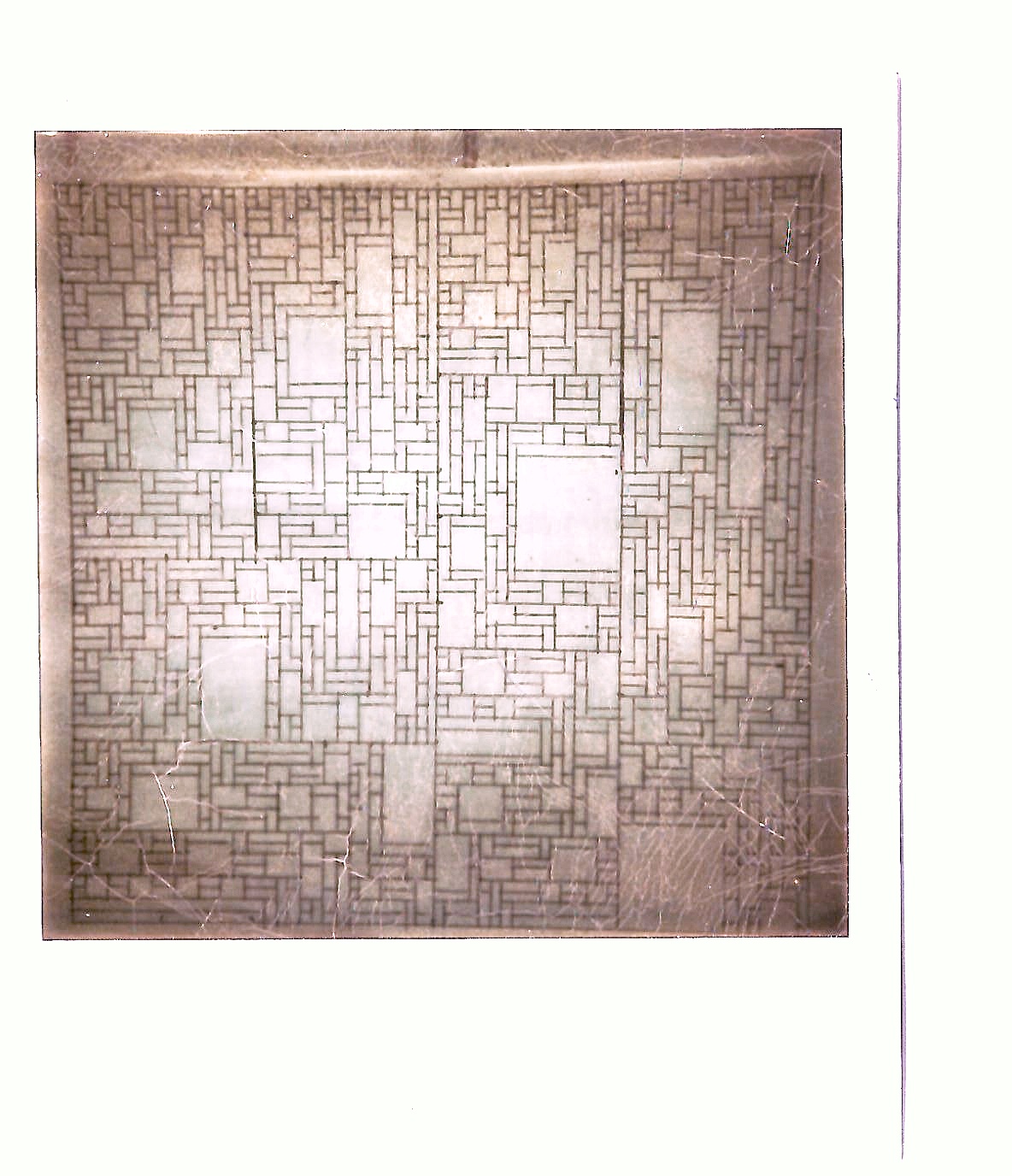 Coylean map - ink drawing, Polaroid SX-70